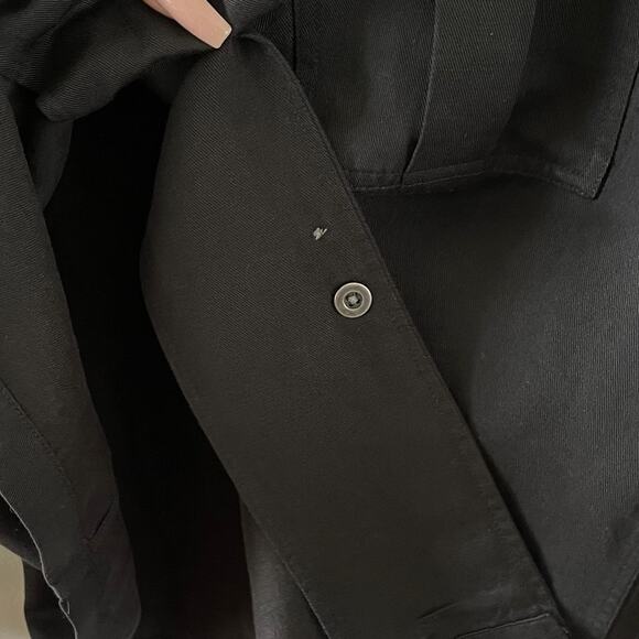 Rails Elliot Shacket Womens Small Black Burgundy Floral Embroidered Shirt Jacket - Picture 6 of 11